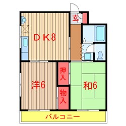 薬園台駅 徒歩15分 3階の物件間取画像